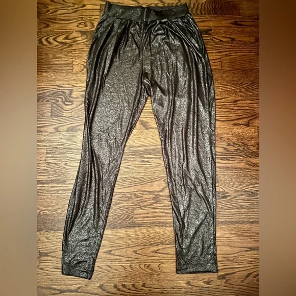 Divided Metallic Gray Pull-On Joggers - Picture 1 of 5